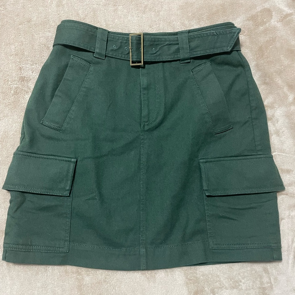 Loft Twill Cargo Pocket Skirt Size 2